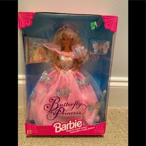 New in Box! 1994 Mattel Butterfly Princess Barbie with magical wand!